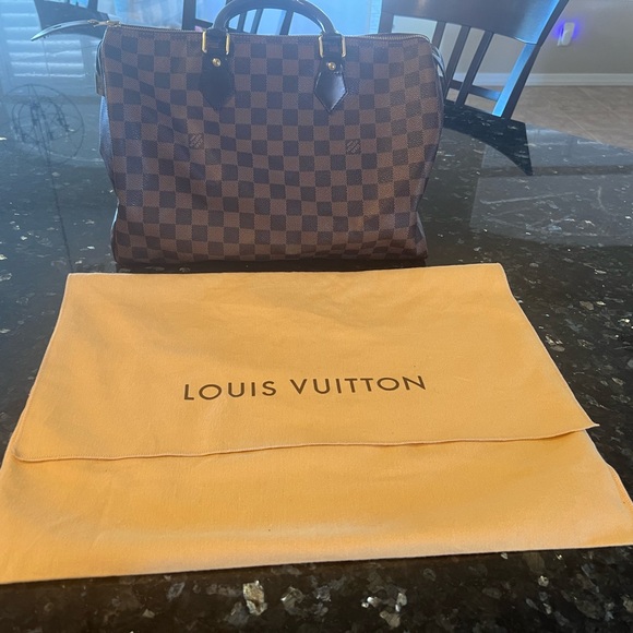 Louis Vuitton Handbags - Louis Vuitton Speedy 35, Damier Ebene, Mint Condition with Dust Bag, Lock, Key